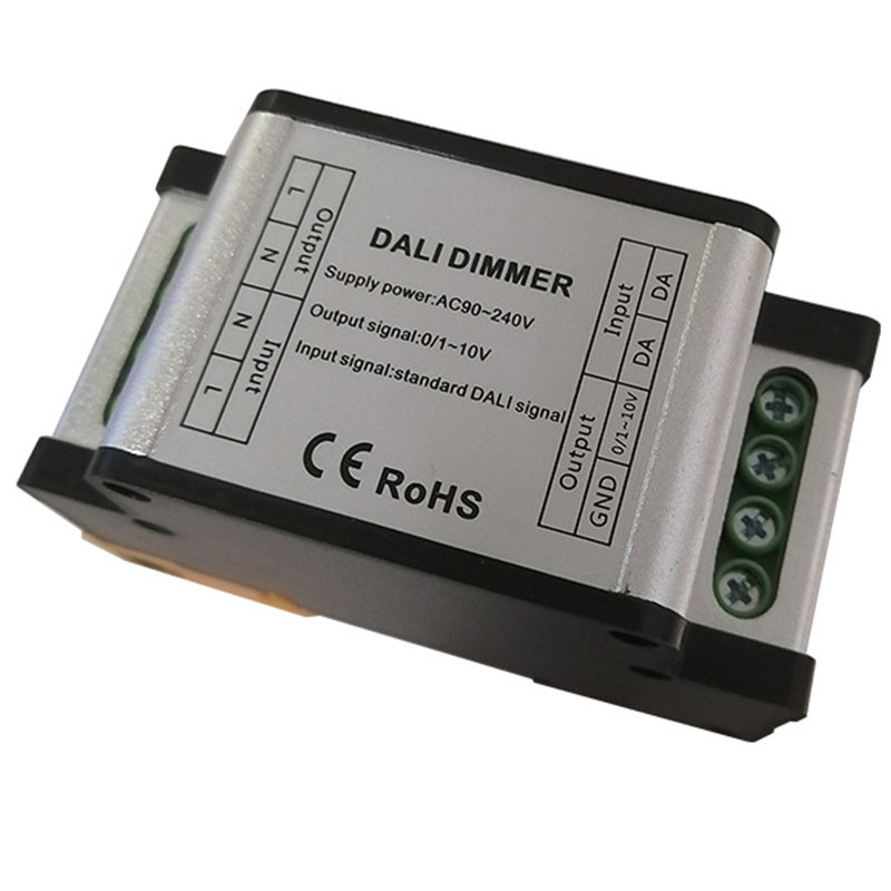 DL108 Rail Type DALI Turn to 0/1-10V Dimmer, Rail Controller